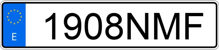 Numer rejestracyjny 1908NMF posiada HYUNDAI I30