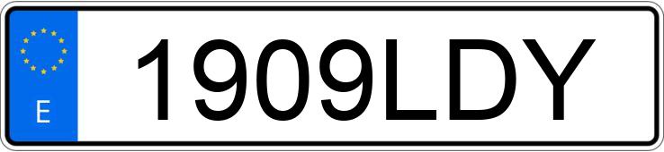 Numer rejestracyjny 1909LDY posiada FIAT DUCATO