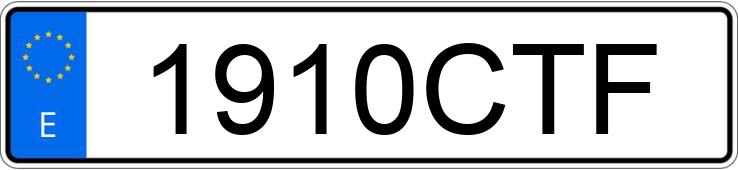 Numer rejestracyjny 1910CTF posiada VOLKSWAGEN POLO