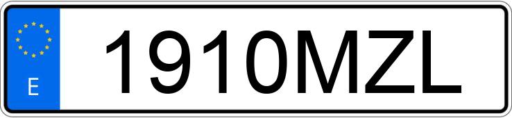 Numer rejestracyjny 1910MZL posiada RENAULT SCENIC