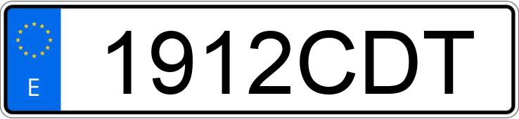 Numer rejestracyjny 1912CDT posiada OPEL ASTRA