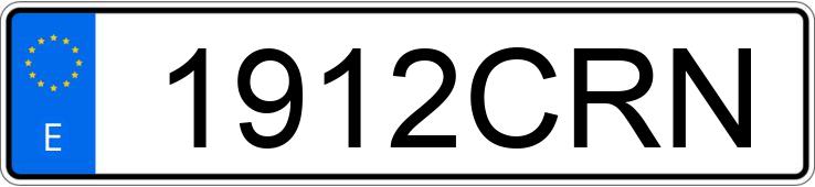 Numer rejestracyjny 1912CRN posiada SEAT IBIZA