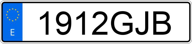 Numer rejestracyjny 1912GJB posiada FORD FOCUS