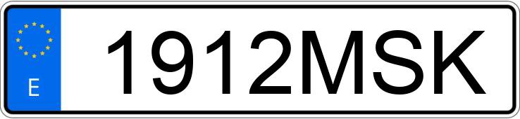 Numer rejestracyjny 1912MSK posiada MERCEDES CLA (118)