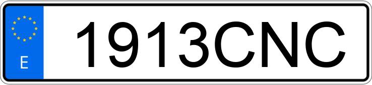 Numer rejestracyjny 1913CNC posiada SEAT IBIZA