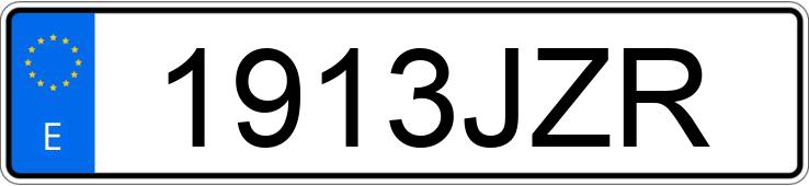 Numer rejestracyjny 1913JZR posiada MERCEDES C (203)