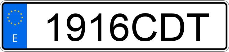 Numer rejestracyjny 1916CDT posiada CITROEN C5
