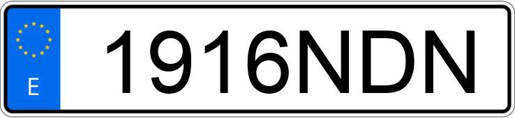 Numer rejestracyjny 1916NDN posiada KIA NIRO