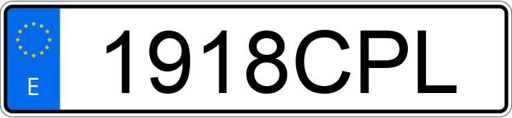 Numer rejestracyjny 1918CPL posiada BMW SERIE 3