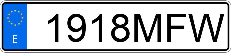 Numer rejestracyjny 1918MFW posiada MERCEDES VITO Numer rejestracyjny 1918MFW posiada MERCEDES VITO