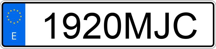 Numer rejestracyjny 1920MJC posiada BMW X1