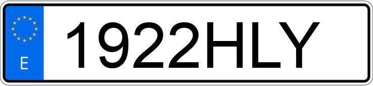 Numer rejestracyjny 1922HLY posiada BMW SERIE 1