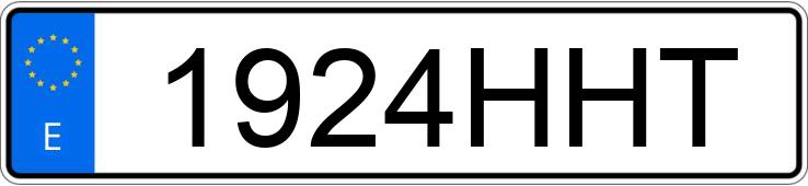 Numer rejestracyjny 1924HHT posiada SEAT IBIZA Numer rejestracyjny 1924HHT posiada SEAT IBIZA