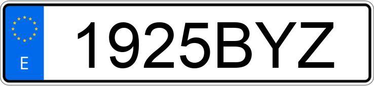 Numer rejestracyjny 1925BYZ posiada NISSAN PRIMERA