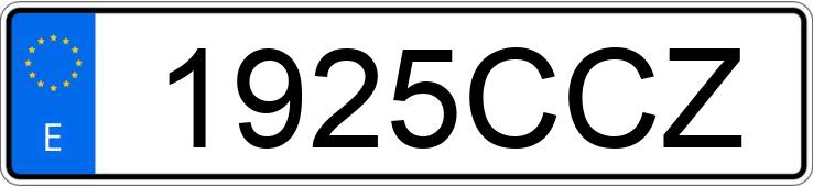 Numer rejestracyjny 1925CCZ posiada PEUGEOT 406