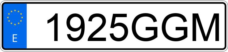 Numer rejestracyjny 1925GGM posiada BMW SERIE 1