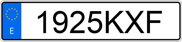 Numer rejestracyjny 1925KXF posiada SEAT LEON