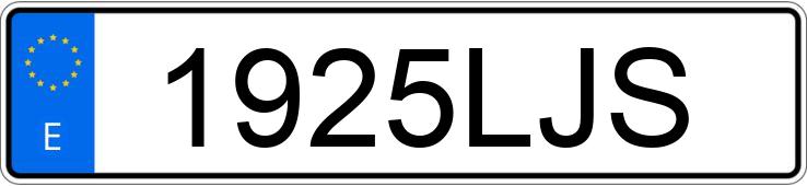 Numer rejestracyjny 1925LJS posiada PEUGEOT 2008 Numer rejestracyjny 1925LJS posiada PEUGEOT 2008