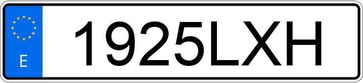 Numer rejestracyjny 1925LXH posiada AUDI A3