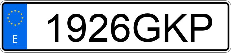 Numer rejestracyjny 1926GKP posiada FORD TOURNEO CONNECT Numer rejestracyjny 1926GKP posiada FORD TOURNEO CONNECT