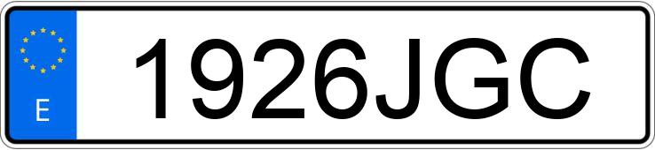 Numer rejestracyjny 1926JGC posiada VOLKSWAGEN COMBI