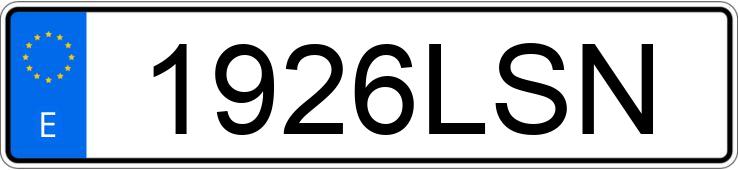 Numer rejestracyjny 1926LSN posiada AUDI RS4