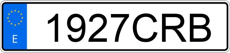 Numer rejestracyjny 1927CRB posiada VOLVO V70