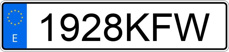 Numer rejestracyjny 1928KFW posiada AUDI A3 Numer rejestracyjny 1928KFW posiada AUDI A3