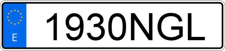 Numer rejestracyjny 1930NGL posiada NISSAN TOWNSTAR