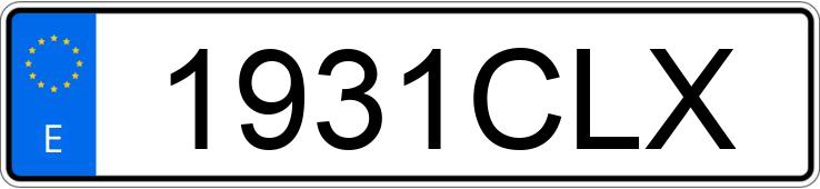 Numer rejestracyjny 1931CLX posiada MERCEDES C (203)