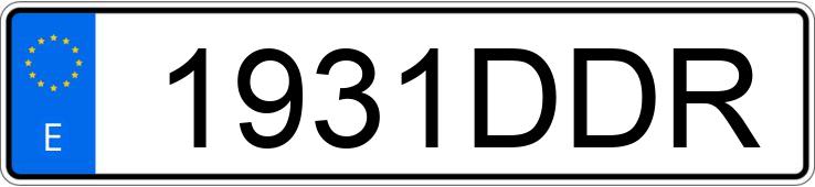 Numer rejestracyjny 1931DDR posiada VOLKSWAGEN GOLF Numer rejestracyjny 1931DDR posiada VOLKSWAGEN GOLF