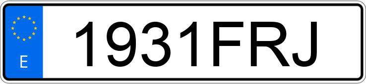 Numer rejestracyjny 1931FRJ posiada MERCEDES C (204)