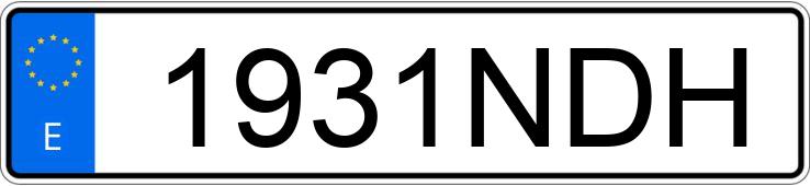 Numer rejestracyjny 1931NDH posiada BYD SEAL U