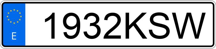 Numer rejestracyjny 1932KSW posiada SEAT LEON Numer rejestracyjny 1932KSW posiada SEAT LEON