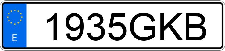 Numer rejestracyjny 1935GKB posiada SEAT EXEO