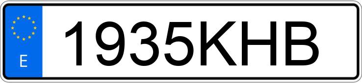 Numer rejestracyjny 1935KHB posiada CITROEN C4