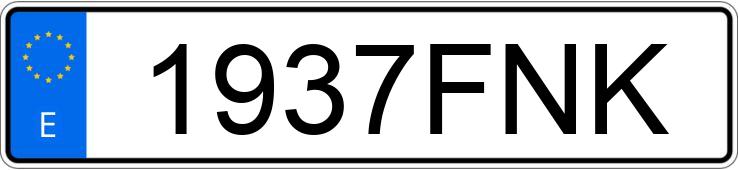Numer rejestracyjny 1937FNK posiada AUDI A3