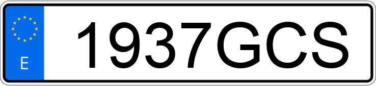 Numer rejestracyjny 1937GCS posiada VOLKSWAGEN GOLF Numer rejestracyjny 1937GCS posiada VOLKSWAGEN GOLF