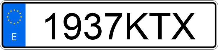 Numer rejestracyjny 1937KTX posiada BMW SERIE 8