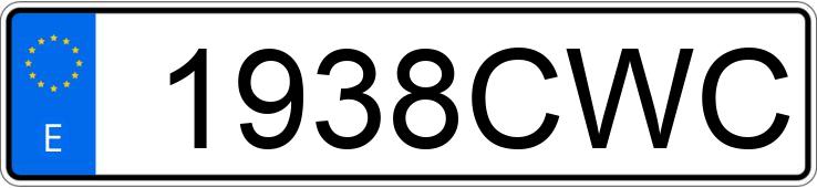 Numer rejestracyjny 1938CWC posiada MERCEDES CLK (208-209)