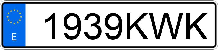 Numer rejestracyjny 1939KWK posiada PEUGEOT PARTNER FGN STANDARD 1.6BLUEHDI 100 S&S 600KG PRO