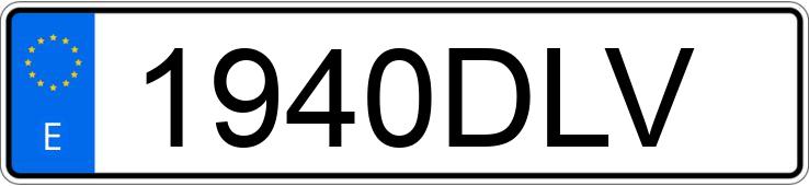 Numer rejestracyjny 1940DLV posiada VOLKSWAGEN LT