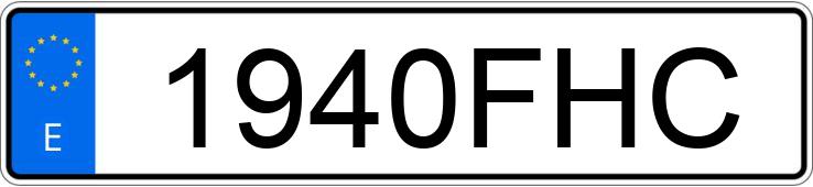 Il numero di registrazione 1940FHC ha OPEL CORSA