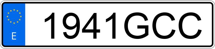 Numer rejestracyjny 1941GCC posiada MERCEDES C (204)