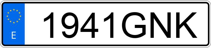 Numer rejestracyjny 1941GNK posiada SEAT ALTEA