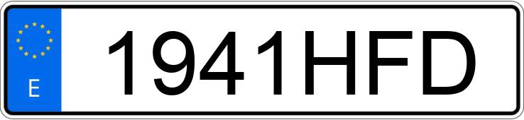 Numer rejestracyjny 1941HFD posiada AUDI A6