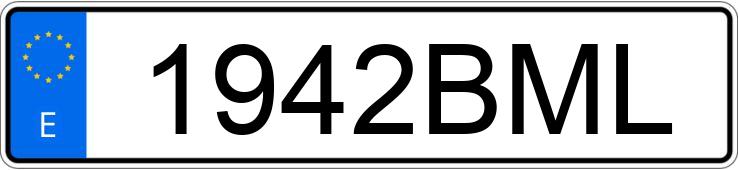 Numer rejestracyjny 1942BML posiada CITROEN XSARA