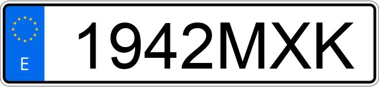 Numer rejestracyjny 1942MXK posiada SKODA FABIA