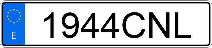 Numer rejestracyjny 1944CNL posiada HYUNDAI GETZ