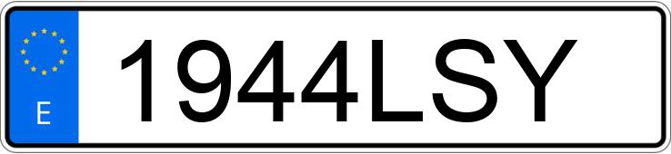 Numer rejestracyjny 1944LSY posiada BMW SERIE 1 Numer rejestracyjny 1944LSY posiada BMW SERIE 1